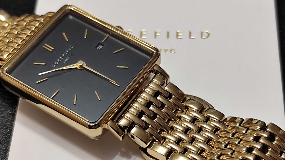 Rosefield Black Gold  / Луксозен Часовник