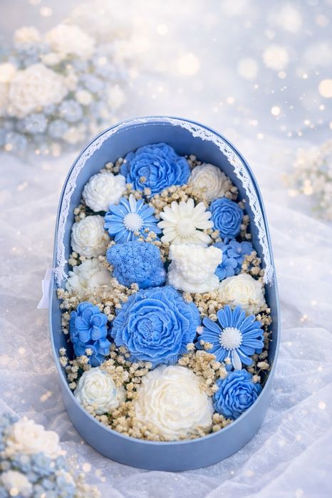 Бебешко кошче от сови цветя