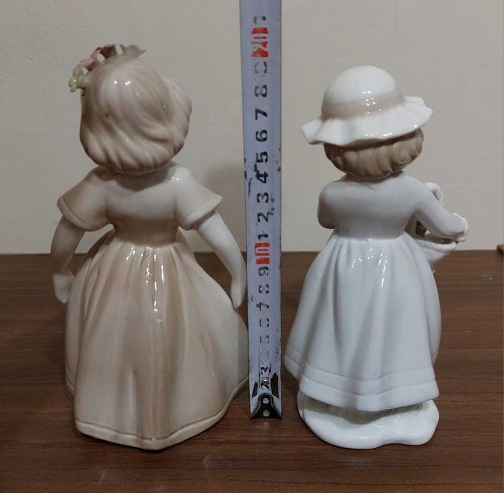 Фарфоровые статуэтки Девочки. Дети. Сувениры фигурки (цена за две)