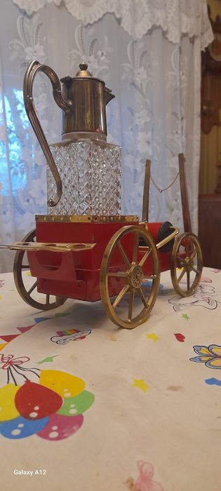 Decantor lichior mașină de pompieri cutie muzicală