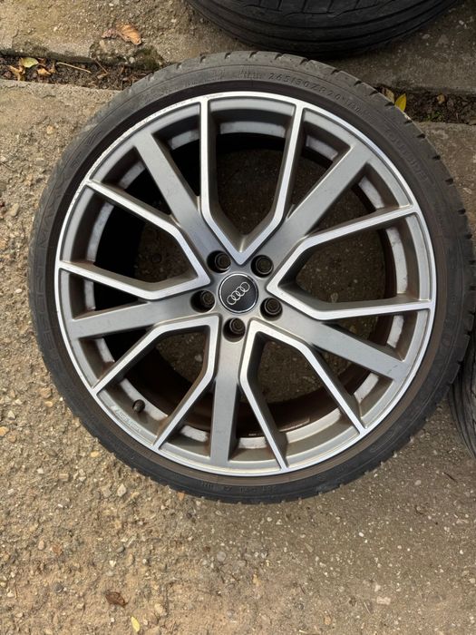 Vând set 4 jante originale Audi Sport echipate cu anvelope Dunlop Maxx Sport