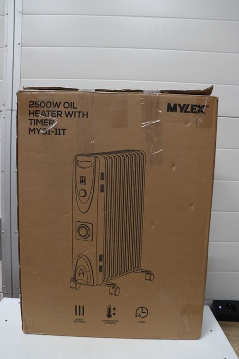 MYLEK маслени радиатори 2500W,регулируем термостат и 24-часов таймер