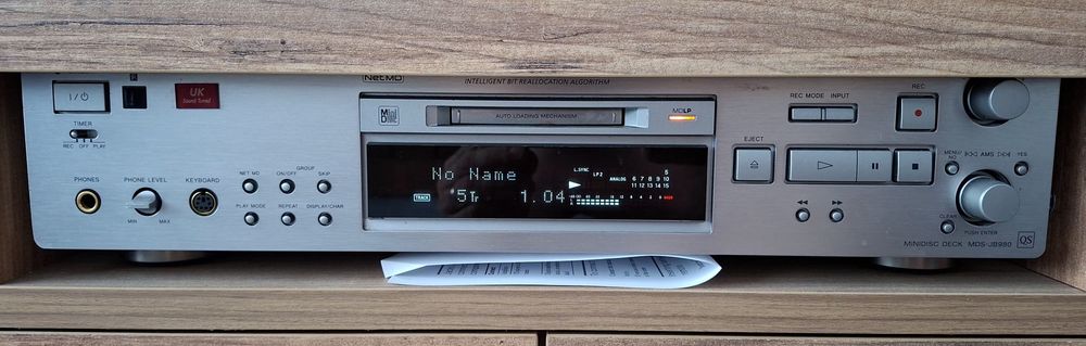 Sony minidisc deck