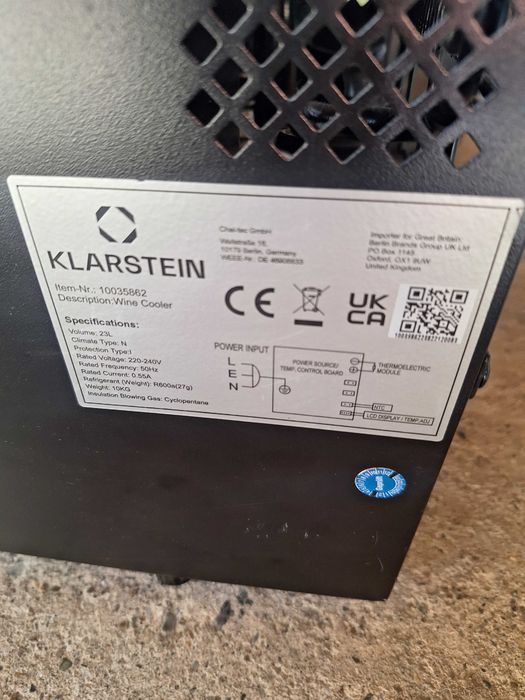 mini Cooler racitor de vinuri Klarstein Bellevin 8 Uno mini frigider