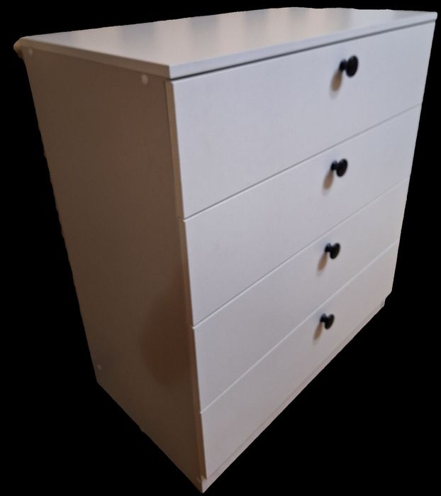 Комод белый 80×90×45