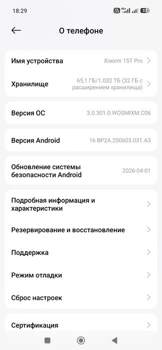 Xiaomi 15T PRO 12/1024 xotira