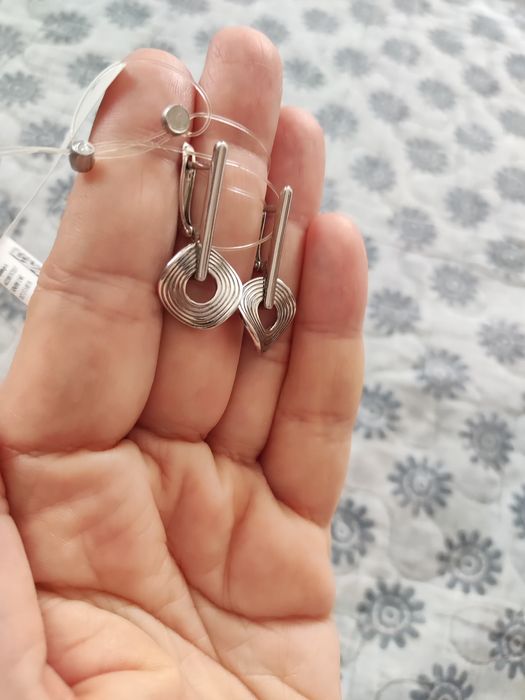 Новые серебряные серьги
