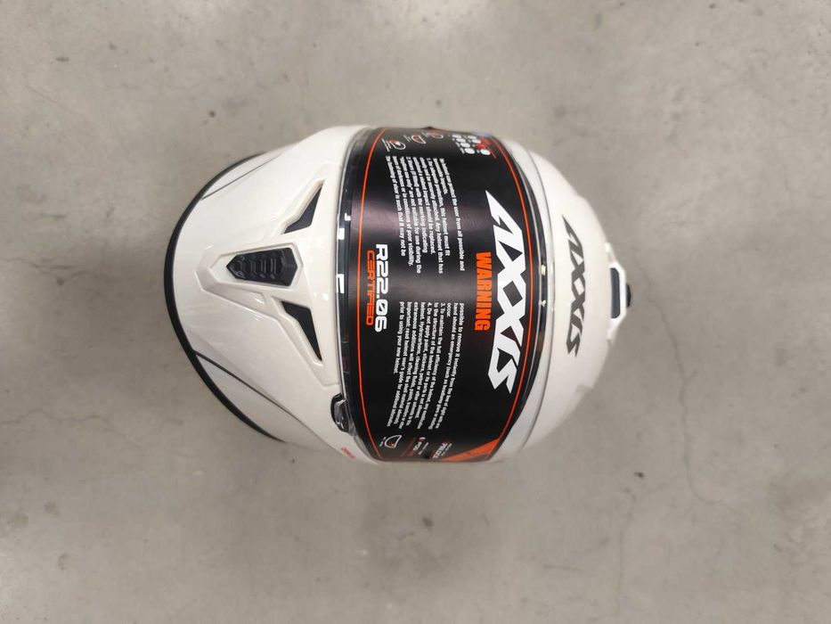 Каска AXXIS Draken S Solid A10 White Gloss - Код: 85153