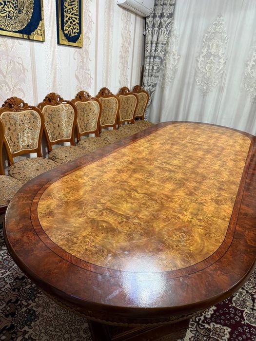 Stol/Stul с 12шт  стульями