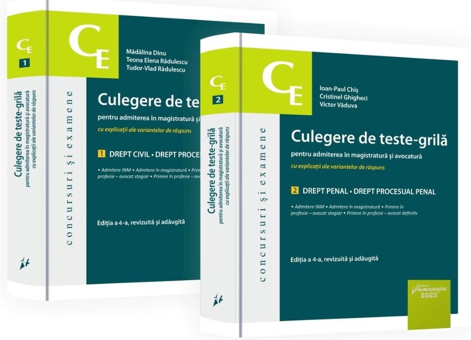 Carti de drept in format PDF. Culegeri teste-grila.