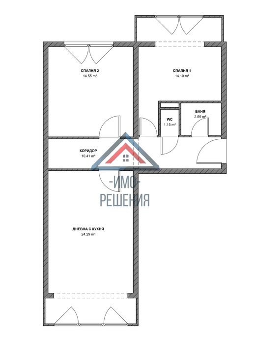 Продава се Тристаен апартамент в София, Борово - 67 кв.м за 3389 €/кв.м - Снимка #11
