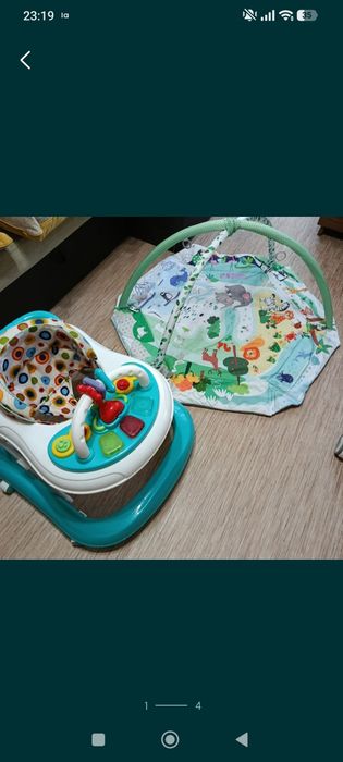Коврик игровой манеж ходунки