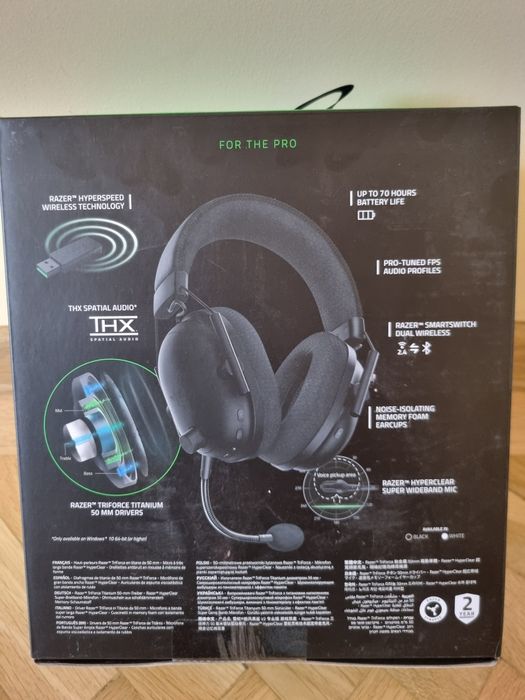 Casti gaming Wireless Razer Blackshark V2 Pro , Negru