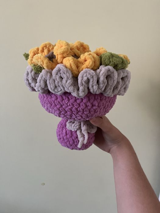 Buchet de flori crosetat