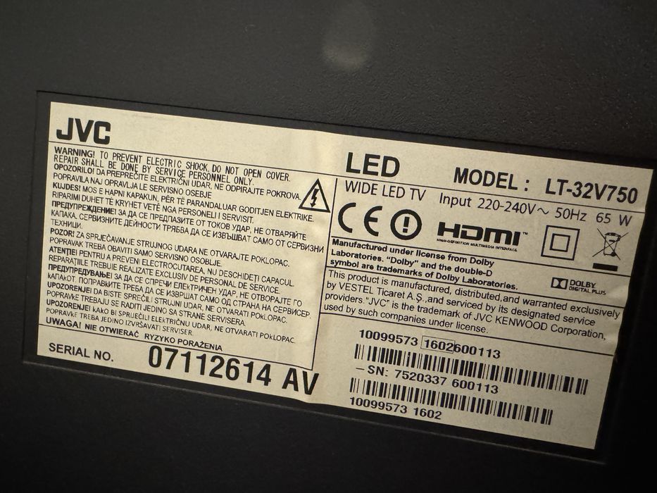 телевизор JVC 32”