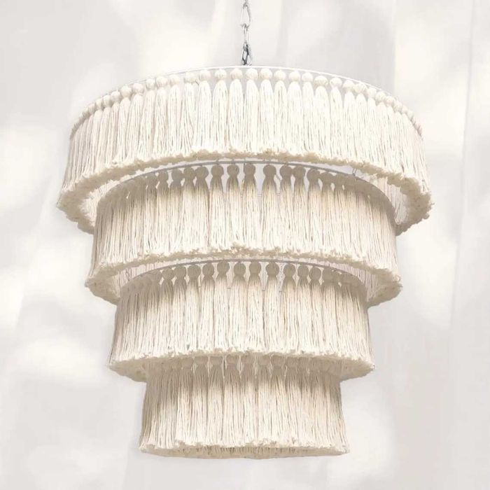 Макраме плетени абажури