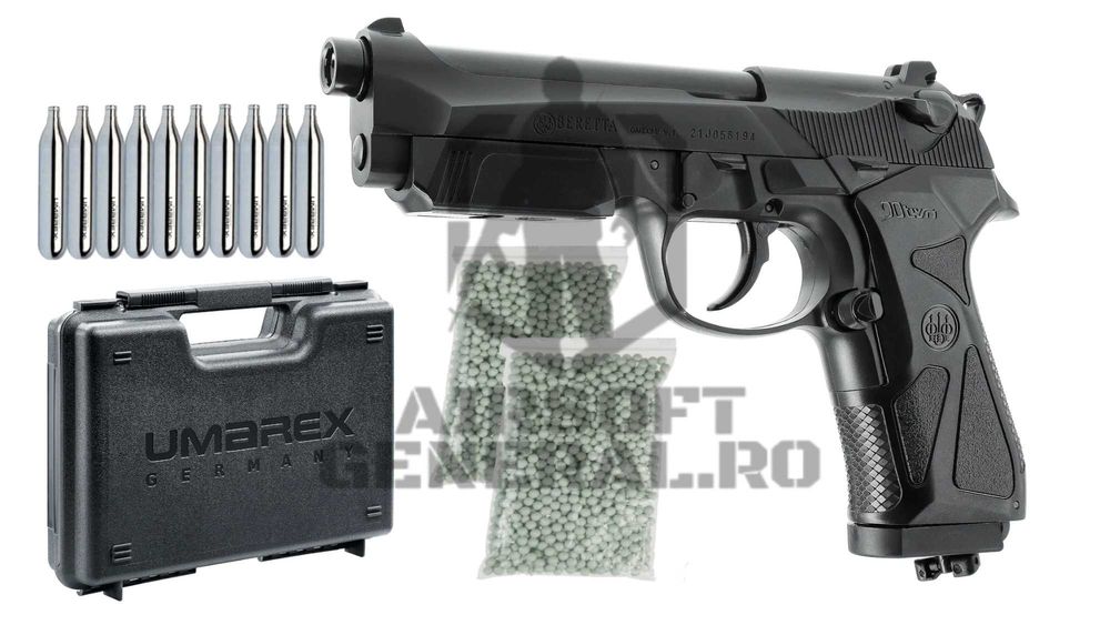 Set/Pachet Airsoft Beretta 90TWO CO2 NBB