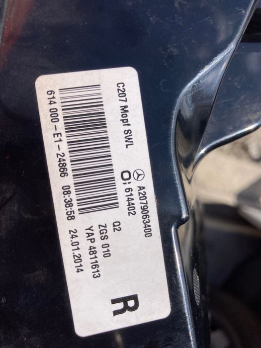 Десен стоп за Mercedes W207, C207. Фейслифт. 2013-16. 
A207