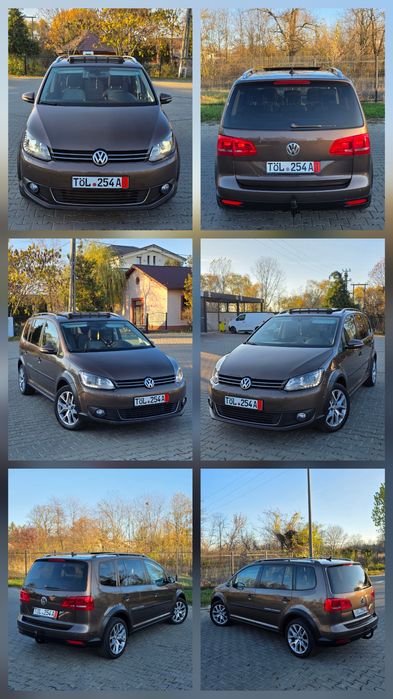 VW Touran Cross 2.0 tdi Pano/Led/ParkAssist/7locuri An 2015 Vw Touran