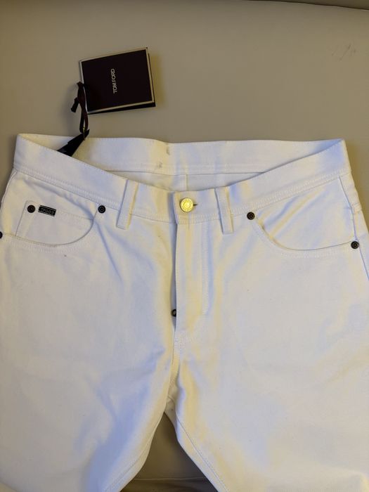 Белые джинсы Tom Ford мужские