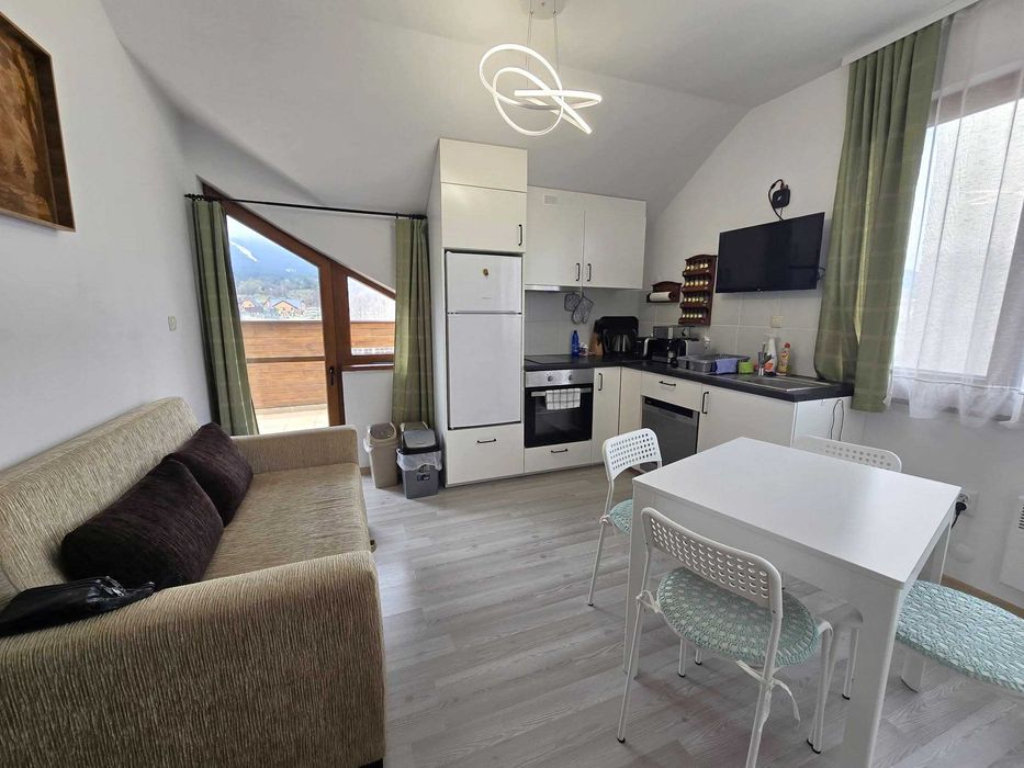 Regnum, Банско: двустаен апартамент с фронтална гледка към Пирин за продажба