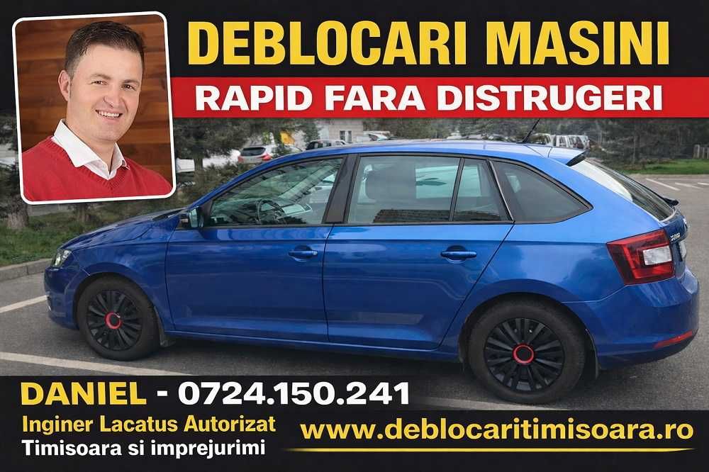 Deblocari Usi Masini Auto Lacatus Timisoara rapid fara distrugere