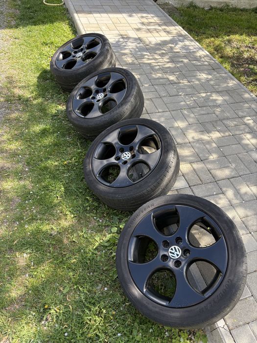 Vând Jante Originale VW Denver (GTI) - R17 5x112 – Echipate cu Anvelope