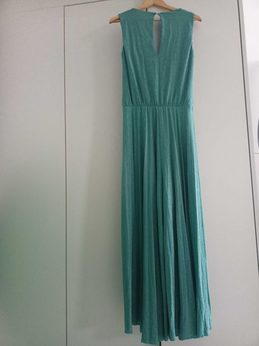 Salopetă stil rochie turcoaz M o piesă rară