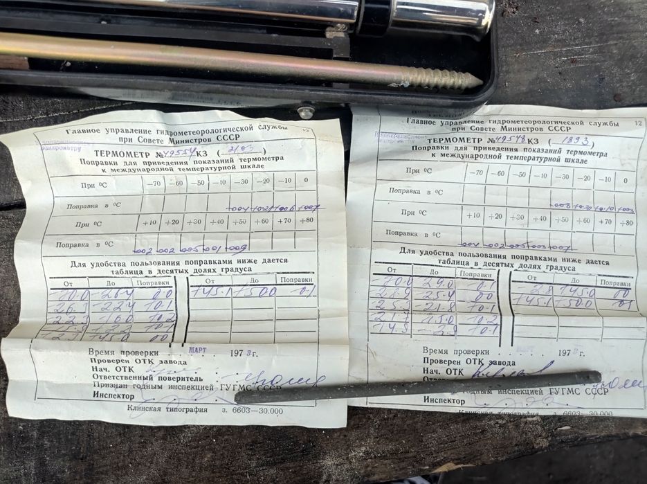 Термометр метеорологический ТМ-6