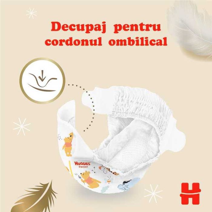 Scutece/Pampers Huggies Extra Care mărimea 2, 3-6 kg, 50 buc. SIGILAT !