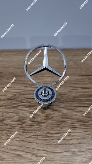 Емблема тип мерник Mercedes-Benz 43мм – хром