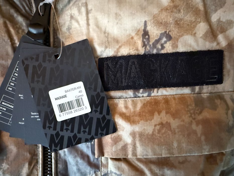 Mackage Baxter Camo Down Bomber Jacket бруталното яке -  L