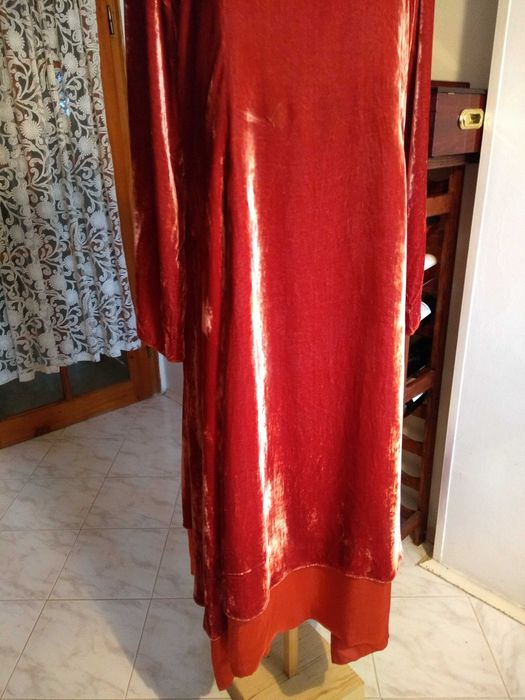 BIANCO LEVRIN -  КАДИФЕ и естествена коприна,  официална дамска рокля