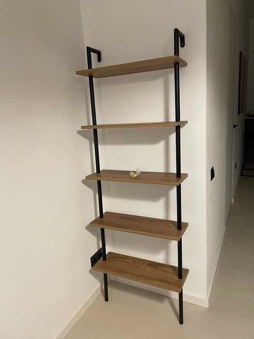 Библиотека с 5 рафта, черно и кафяво - 2 броя