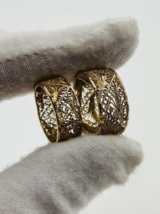 Филигран хълки 14к шедьоври мъжка и женска