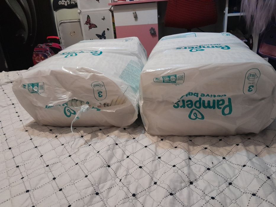 Pampers Nr. 3 (304 bucati), 2×152. Transport 4.99 lei