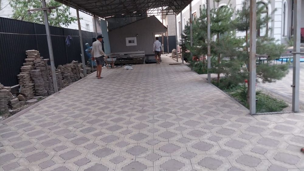 Укладка брусчатка