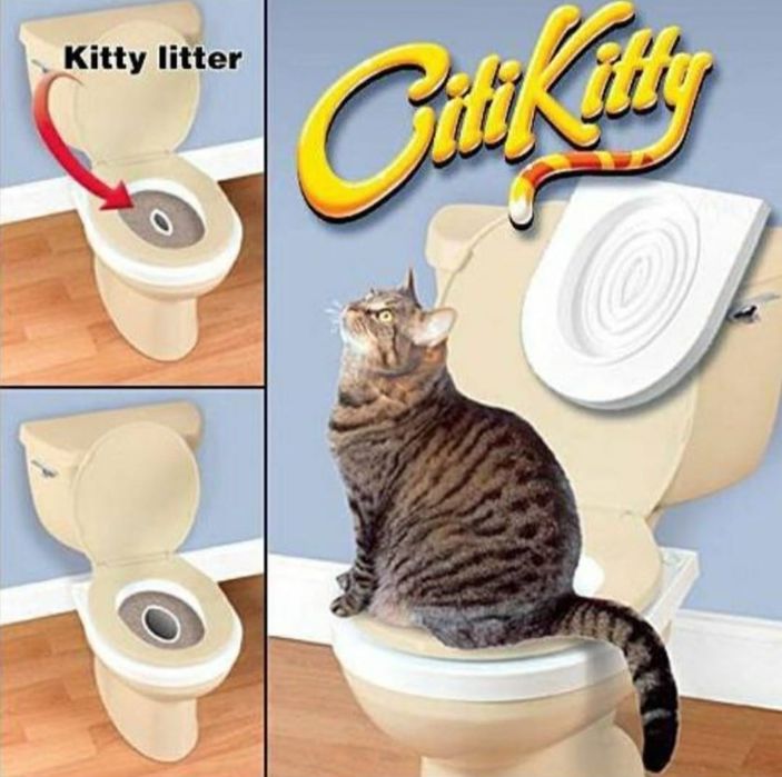 Trusa  kit CITTI KITTY pentru educarea pisicilor la toaleta