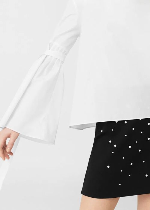 Пола Mango черна с перли, размер М