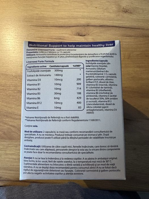 Supliment alimentar Liverneed Forte