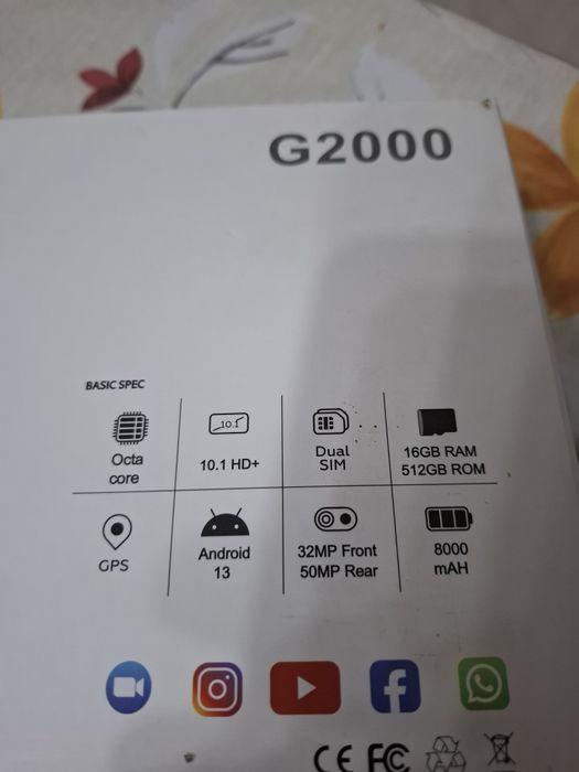 Планшет G2000 новый