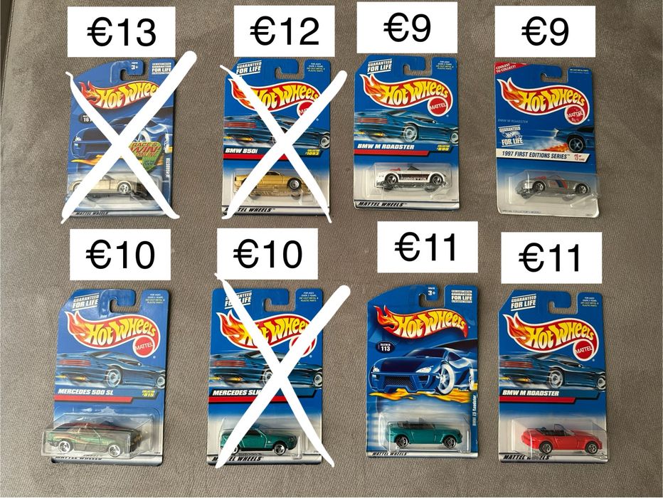 Hot Wheels - mainline BMW, Mercedes, Bentley, Lexus и др.