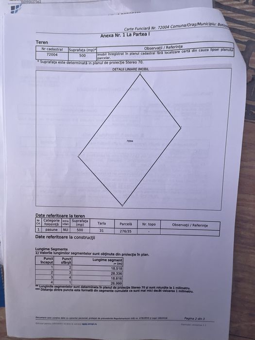 2 terenuri extravilan arabil !!!