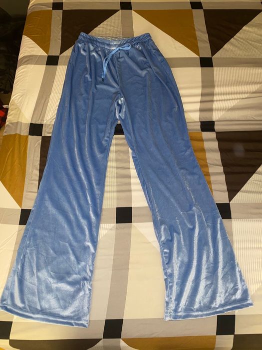 Trening din catifea dama S albastru