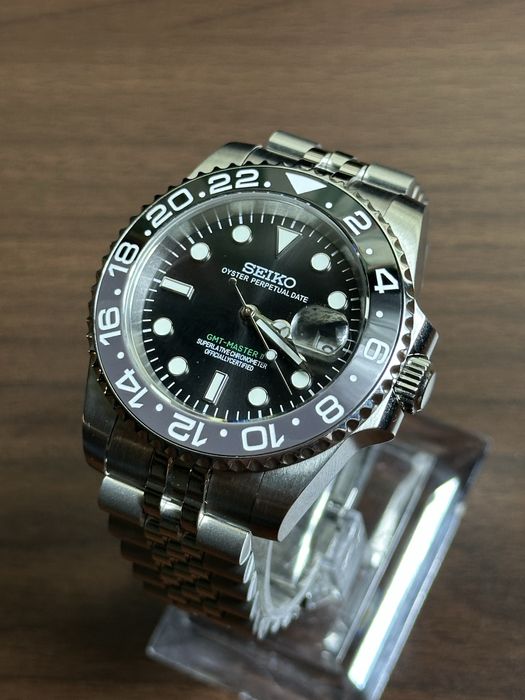 Ceas Seiko GMT Bruce Wayne Mod Mecanism Automatic