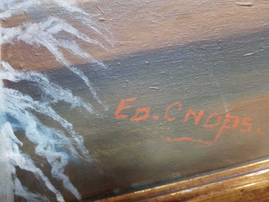 Tablou vechi,pictura in ulei!