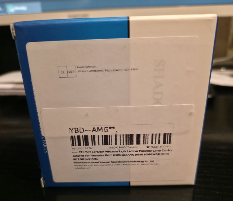 Set 2 lampi led cu proiector logo AMG - Mercedes