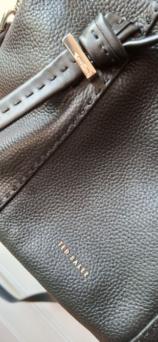 Черна кожена чанта Ted Baker