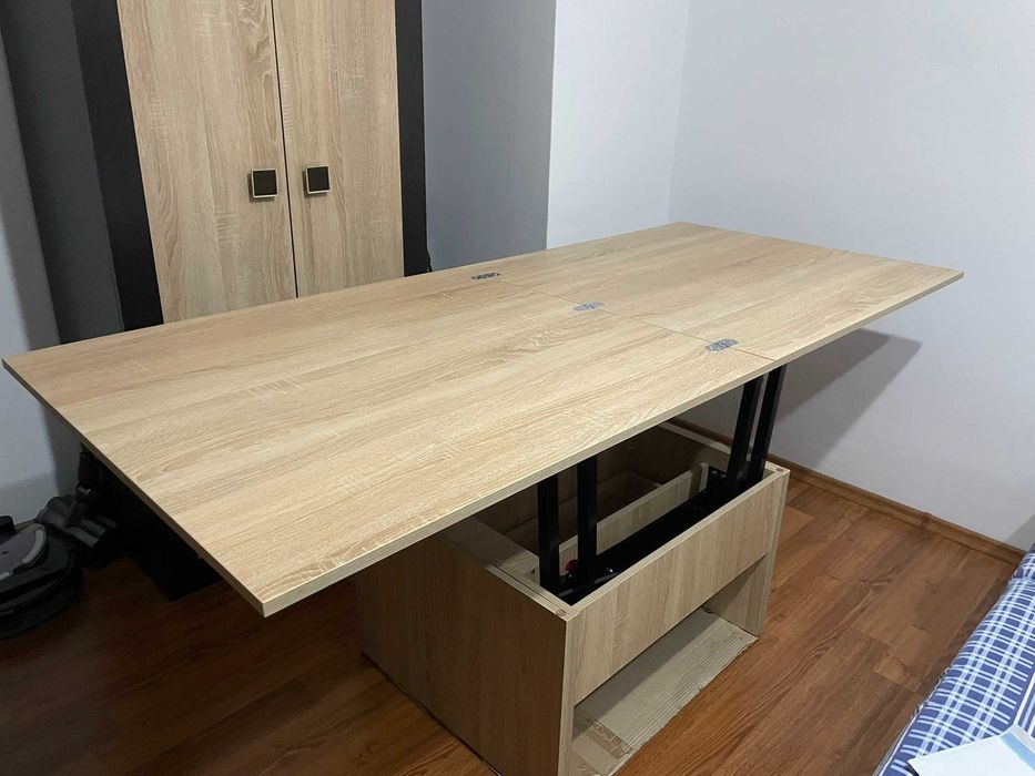 Masa cafea/dining extensibilă Trio – stare foarte bună, ca nouă