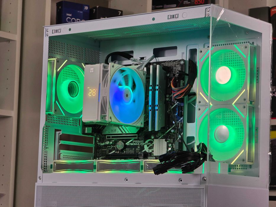 Pc Gaming i5 12400 b760 WIFI 16GB DDR4 3200 SSD 256GB Sursa 1500w 5060 5070 4070 5070 3090 9070xt